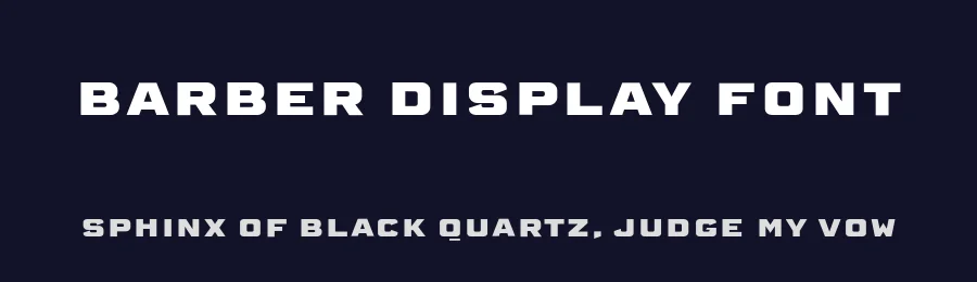 Barber Display Font by Behalf Studio — Display Font — thumbnail 2