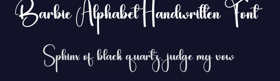 Barbie Alphabet Handwritten Font by andikastudio — Script Handwritten Font — thumbnail 2