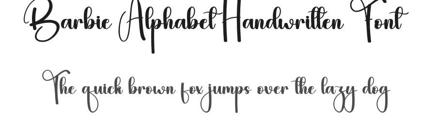 Barbie Alphabet Handwritten Font by andikastudio — Script Handwritten Font