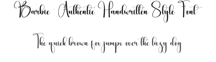 Barbie – Authentic Handwritten Style Font by andikastudio — Script Handwritten Font
