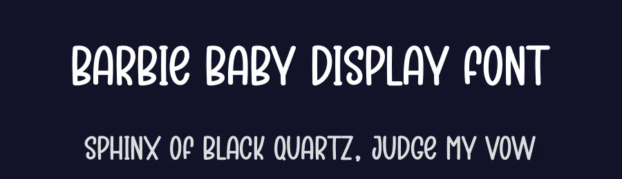 Barbie Baby Display Font by creativeletter — Display Font — thumbnail 2