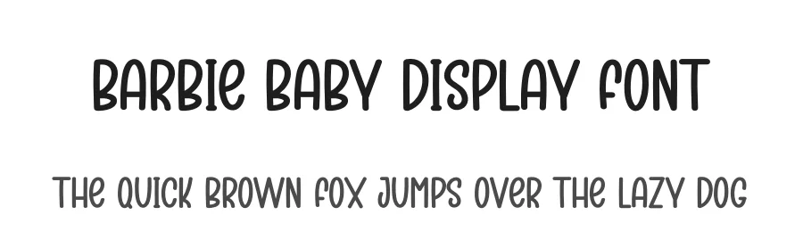 Barbie Baby Display Font by creativeletter — Display Font