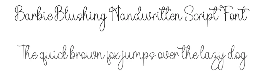 Barbie Blushing Handwritten Script Font by inermediaSTUDIO — Script Handwritten Font