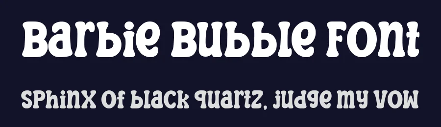 Barbie Bubble Font by Siapgraph — Display Font — thumbnail 2