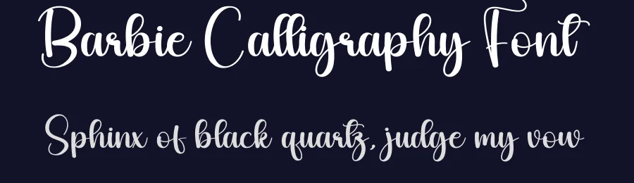 Barbie Calligraphy Font by creativeletter — Script Handwritten Font — thumbnail 2