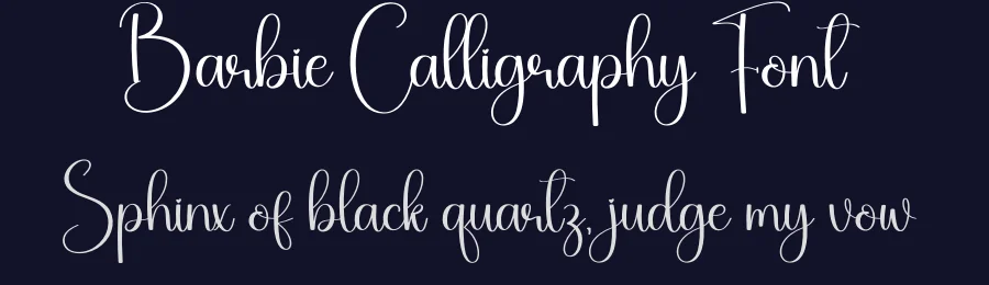 Barbie Calligraphy Font by creativeletter — Script Handwritten Font — thumbnail 2