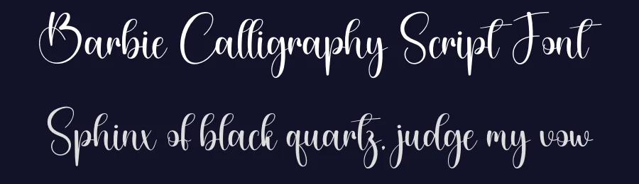 Barbie Calligraphy Script Font by creativeletter — Script Handwritten Font — thumbnail 2
