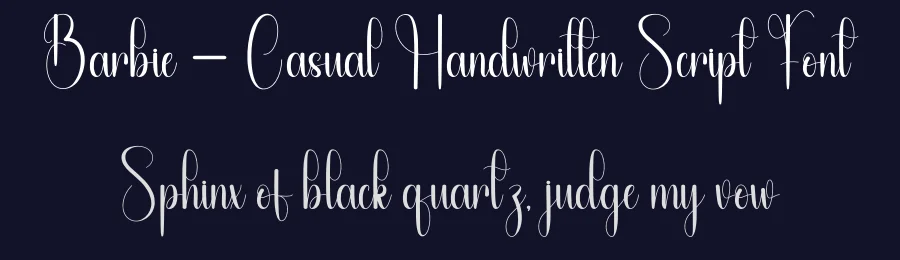 Barbie – Casual Handwritten Script Font by andikastudio — Script Handwritten Font — thumbnail 2