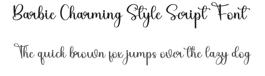 Barbie Charming Style Script Font by inermediaSTUDIO — Script Handwritten Font