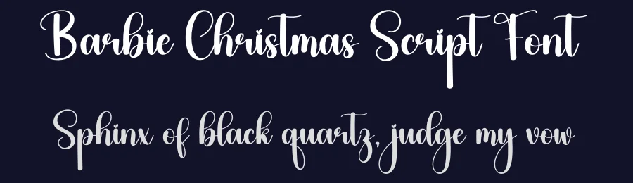 Barbie Christmas Script Font by creativeletter — Script Handwritten Font — thumbnail 2