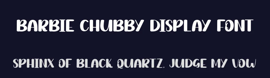 Barbie Chubby Display Font by andikastudio — Display Font — thumbnail 2