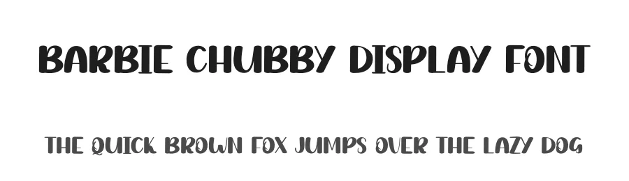 Barbie Chubby Display Font by andikastudio — Display Font