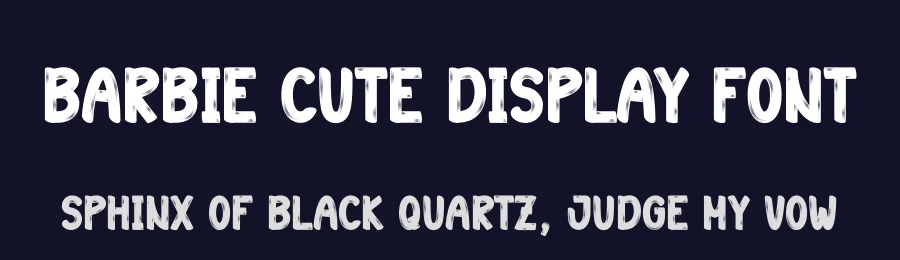Barbie Cute Display Font by creativeletter — Display Font — thumbnail 2