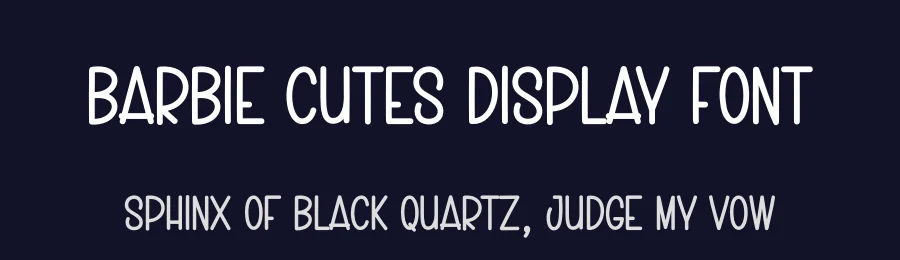 Barbie Cutes Display Font by creativeletter — Display Font — thumbnail 2