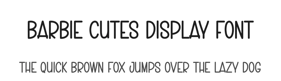 Barbie Cutes Display Font by creativeletter — Display Font