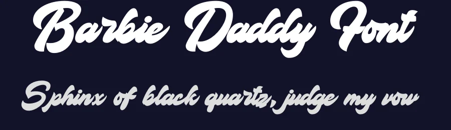 Barbie Daddy Font by Nadiratype — Decorative Font — thumbnail 2