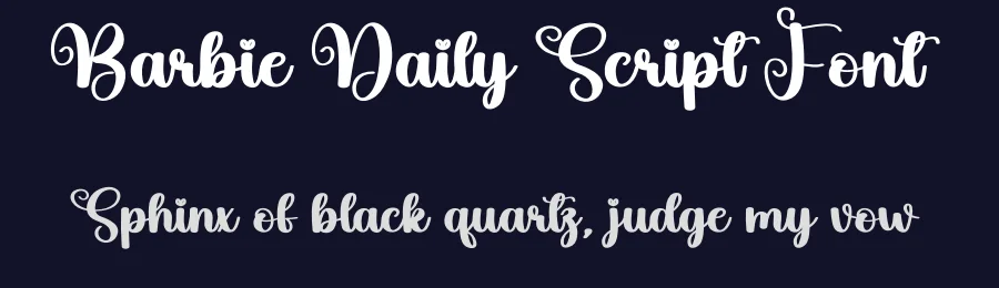 Barbie Daily Script Font by creativeletter — Script Handwritten Font — thumbnail 2