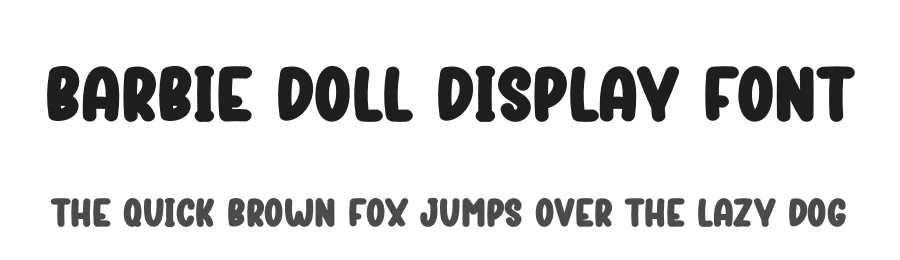 Barbie Doll Display Font by creativeletter — Display Font