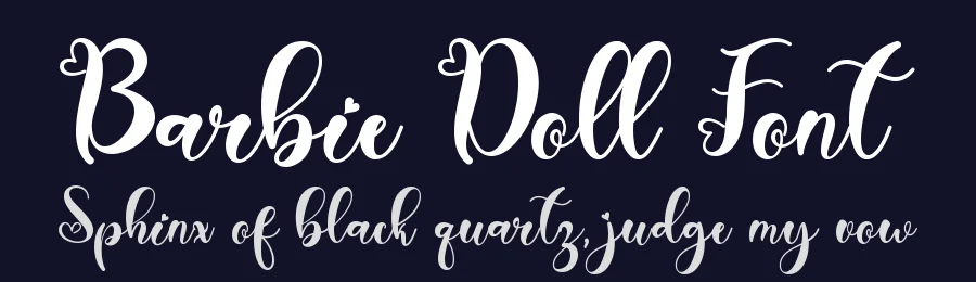 Barbie Doll Font by Yoga Letter — Script Handwritten Font — thumbnail 2