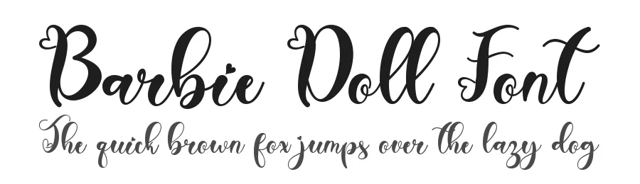 Barbie Doll Font by Yoga Letter — Script Handwritten Font