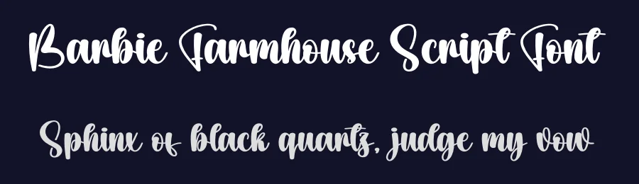 Barbie Farmhouse Script Font by creativeletter — Script Handwritten Font — thumbnail 2