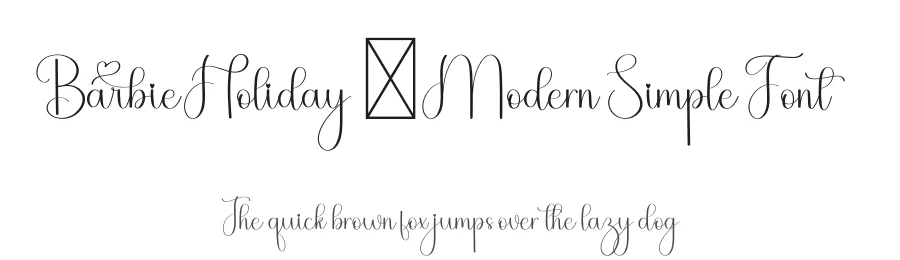 Barbie Holiday – Modern Simple Font by freshtypeink — Script Handwritten Font