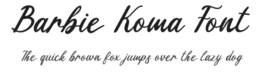 Barbie Koma Font by Nadiratype — Script Handwritten Font