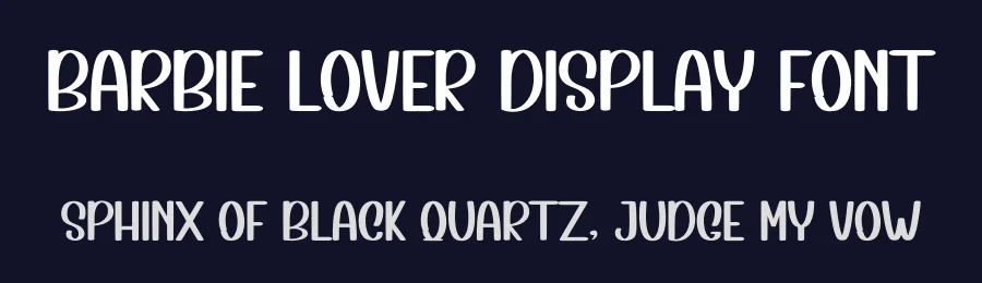 Barbie Lover Display Font by inermediaSTUDIO — Display Font — thumbnail 2
