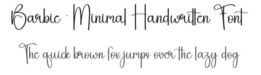 Barbie – Minimal Handwritten Font by andikastudio — Script Handwritten Font