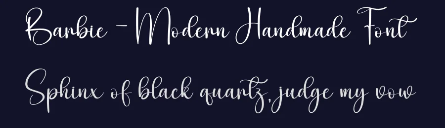 Barbie – Modern Handmade Font by creativeletter — Script Handwritten Font — thumbnail 2