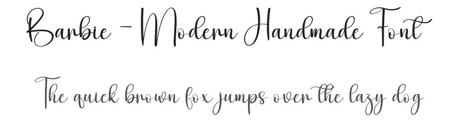 Barbie – Modern Handmade Font by creativeletter — Script Handwritten Font