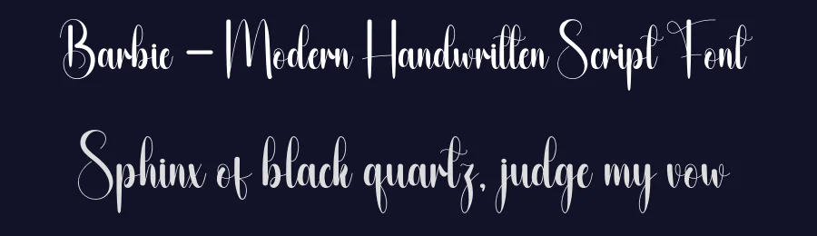 Barbie – Modern Handwritten Script Font by andikastudio — Script Handwritten Font — thumbnail 2