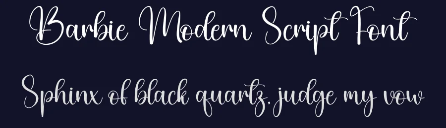 Barbie Modern Script Font by creativeletter — Script Handwritten Font — thumbnail 2