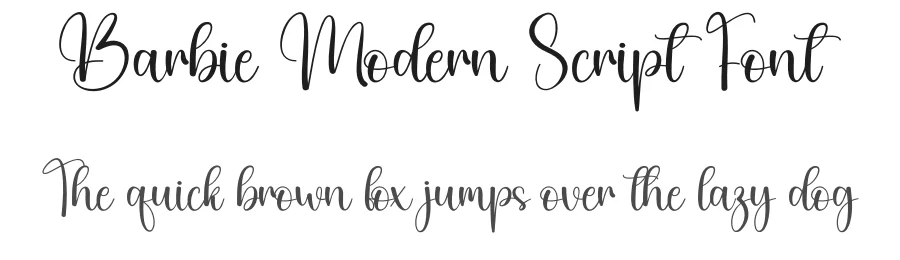Barbie Modern Script Font by creativeletter — Script Handwritten Font