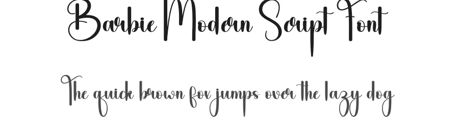 Barbie Modern Script Font by creativeletter — Script Handwritten Font