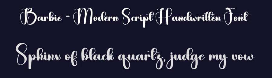 Barbie – Modern Script Handwritten Font by andikastudio — Script Handwritten Font — thumbnail 2