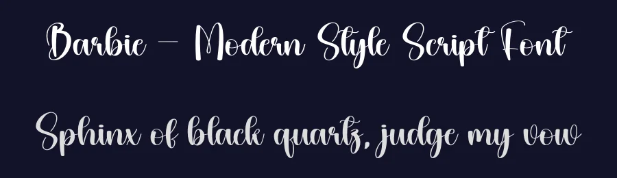 Barbie – Modern Style Script Font by andikastudio — Script Handwritten Font — thumbnail 2
