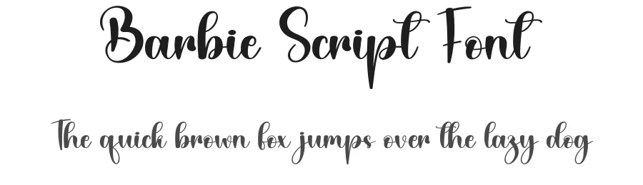 Barbie Script Font by creativeletter — Script Handwritten Font