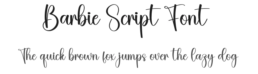 Barbie Script Font by creativeletter — Script Handwritten Font