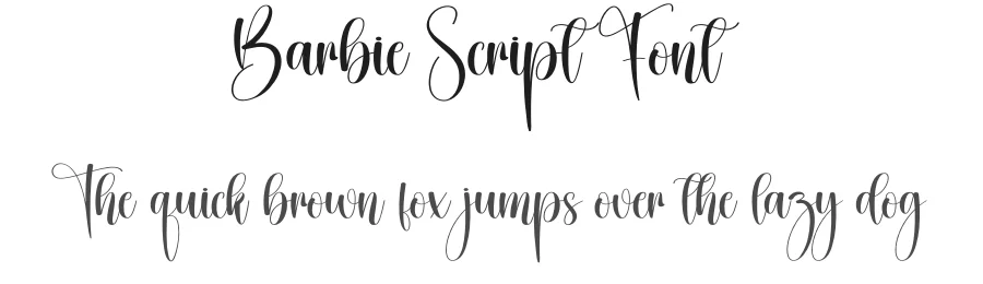 Barbie Script Font by creativeletter — Script Handwritten Font