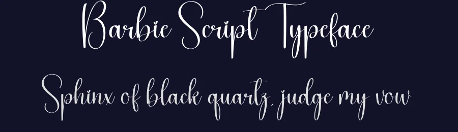 Barbie Script Typeface by creativeletter — Script Handwritten Font — thumbnail 2