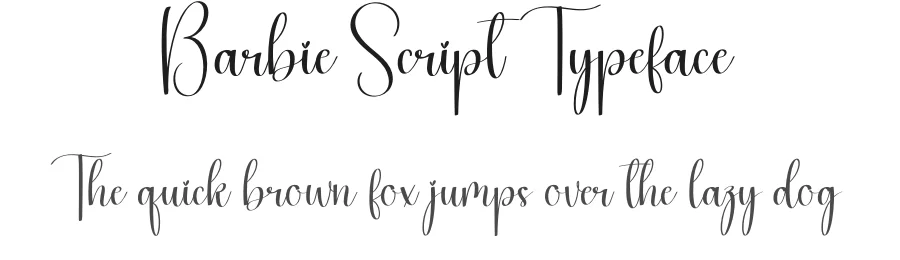 Barbie Script Typeface by creativeletter — Script Handwritten Font