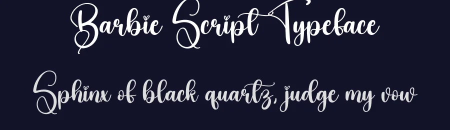 Barbie Script Typeface by creativeletter — Script Handwritten Font — thumbnail 2