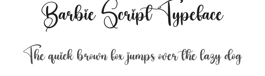 Barbie Script Typeface by creativeletter — Script Handwritten Font