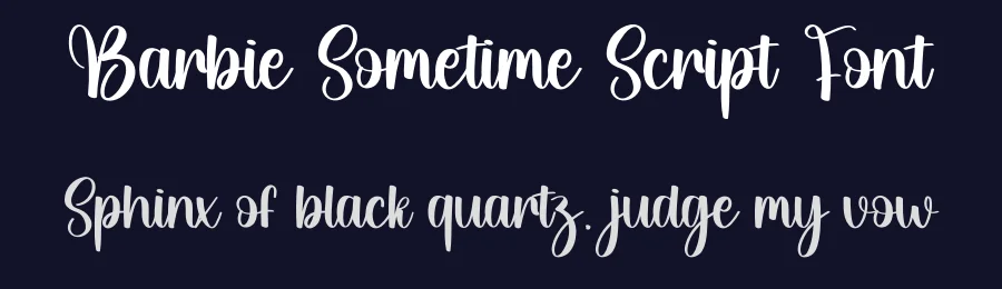 Barbie Sometime Script Font by creativeletter — Script Handwritten Font — thumbnail 2