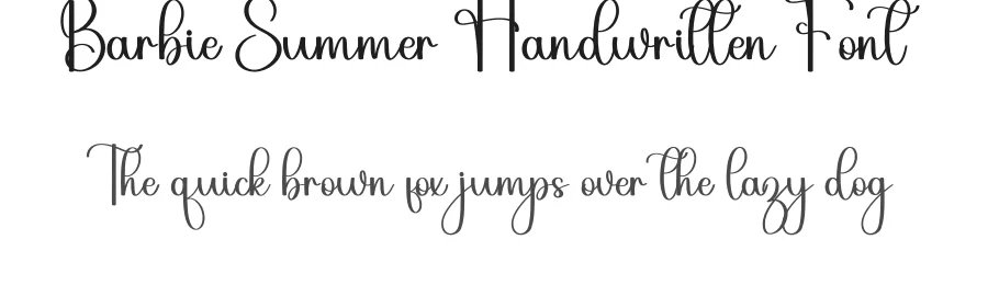 Barbie Summer Handwritten Font by inermediaSTUDIO — Script Handwritten Font