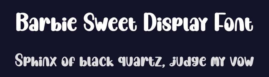 Barbie Sweet Display Font by creativeletter — Display Font — thumbnail 2
