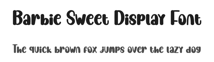 Barbie Sweet Display Font by creativeletter — Display Font