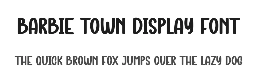 Barbie Town Display Font by creativeletter — Display Font