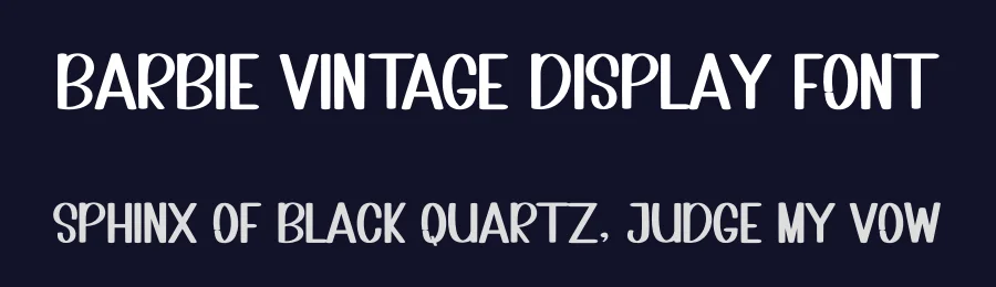 Barbie Vintage Display Font by inermediaSTUDIO — Display Font — thumbnail 2